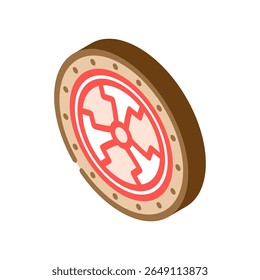 shield heraldry medieval isometric icon vector. shield heraldry medieval sign. isolated symbol illustration