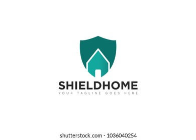 shield home logo and shield icon Vector design Template. Vector Illustrator Eps.10