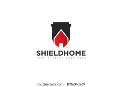 shield home logo and shield icon Vector design Template. Vector Illustrator Eps.10