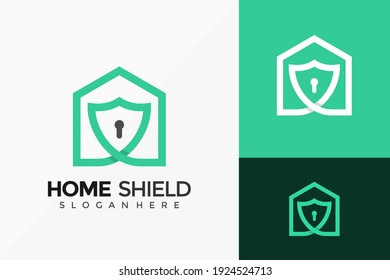 Shield Home Protect Logo Design Modern Stock Vector (Royalty Free ...