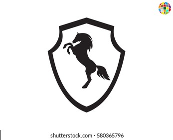 Shield horse, icon, vector illustration eps10
