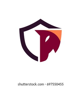 shield and horse logo 