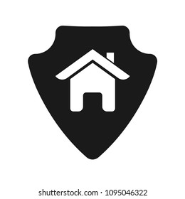 Shield and house, logo concept