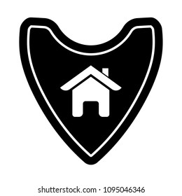 Shield and house, logo concept