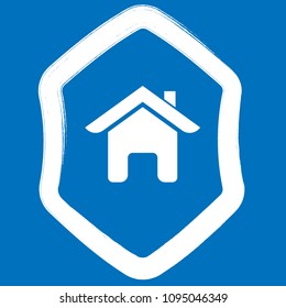 Shield and house, logo concept
