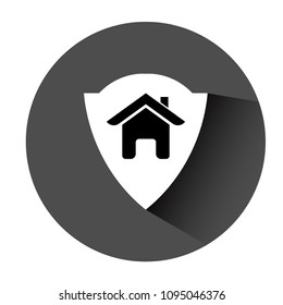 Shield and house, logo concept