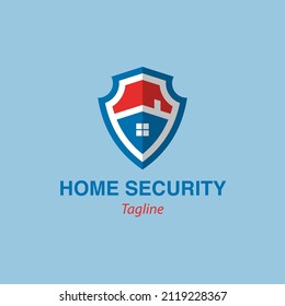 diseño del concepto de escudo y logotipo de la casa. adecuado para sistemas de seguridad, bienes raíces, negocios inmobiliarios, seguridad domiciliaria y otros. inspiración de diseño