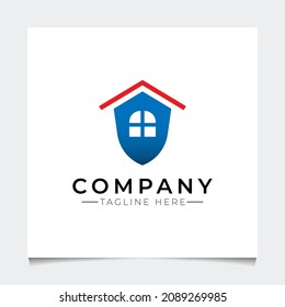 shield house or safe house logo or icon template