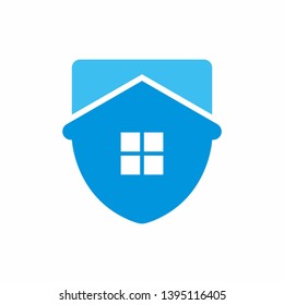 Shield House Safety Security System Business Company Vector Logo Design