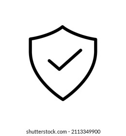 Shield icon. Antivirus sign. Computer app. Button element. Guarantee quality. Logo art. Vector illustration. Stock image. 