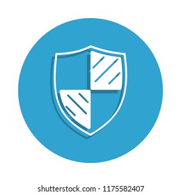 shield icon in badge style. One of cyber security collection icon can be used for UI, UX