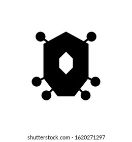 shield icon black and white