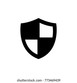 shield icon black and white