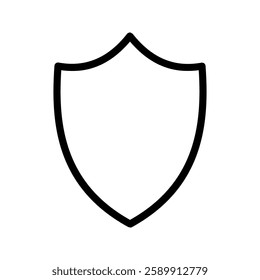 shield icon color editable on white background
