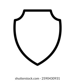shield icon color editable on white background