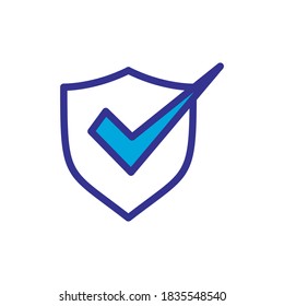 diseño de color de icono de escudo 