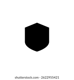 Shield icon concept isolated on white background.