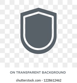 Shield icon. Shield design concept from Army collection. Simple element vector illustration on transparent background.