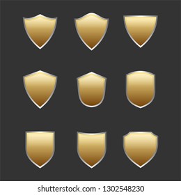 Shield icon design template vector