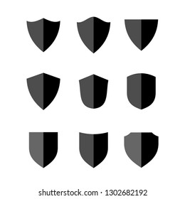 Shield icon design template vector