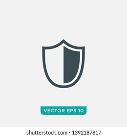 Shield Icon Design, Vector EPS10