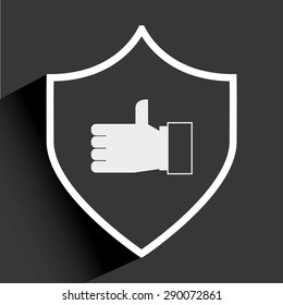 shield icon design, vector illustration eps10 graphic 