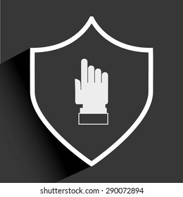 shield icon design, vector illustration eps10 graphic 