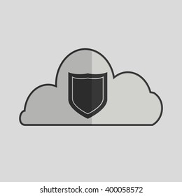shield  icon design, vector illustration