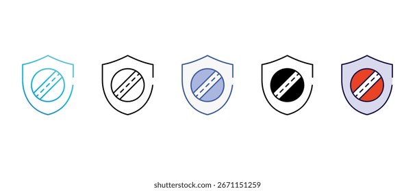 Ícone de escudo design com fundo branco ilustração stock