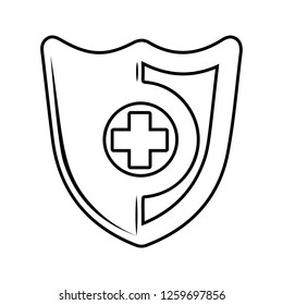 shield icon. Element of cyber security for mobile concept and web apps icon. Thin line icon for website design and development, app development