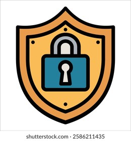 Shield Icon Element For Design