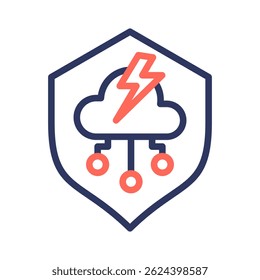 Elemento de ícone de escudo para design