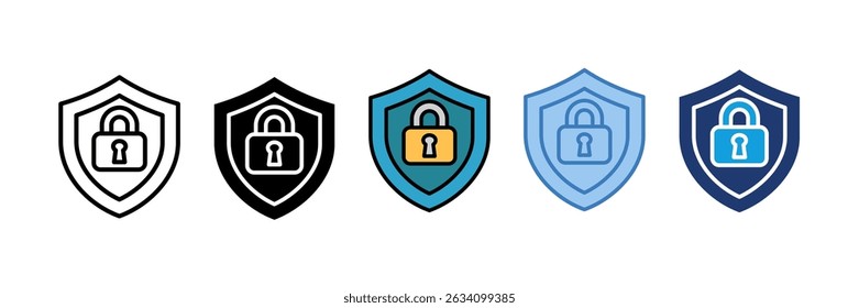Shield Icon Element For Design