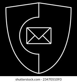 shield icon with an envelope in the center