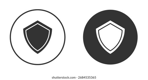 Shield icon flat. Illustration isolated vector sign symbol