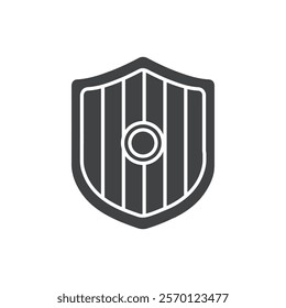 shield icon Flat logo set collection