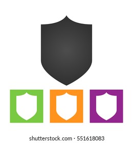 Shield Icon in flat style isolated on grey background. Shield symbol for your web site design, logo, app, UI. Vector illustration, EPS10.