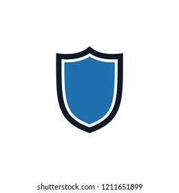 Shield icon flat trendy vector logo template