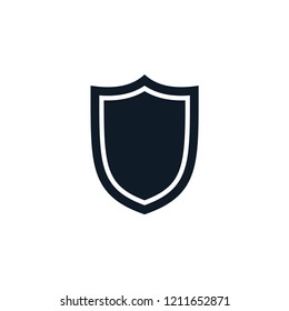 Shield icon flat trendy vector logo template