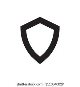 Shield icon flat vector template design trendy
