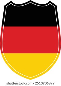 Icono del escudo con la bandera de Alemania