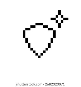 Icono de escudo con una luz brillante en la parte superior. Icono de Web