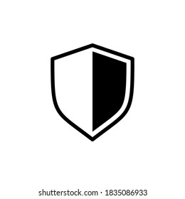 shield icon glyph style design