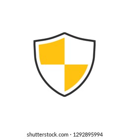 Shield icon graphic design template vector isolated
