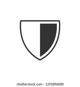 Shield icon graphic design template vector isolated