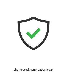 Plantilla de diseño gráfico de icono Escudo vectorial aislado