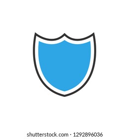 Shield icon graphic design template vector isolated
