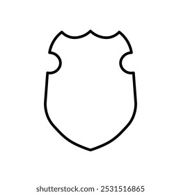 símbolo de escudo Símbolo de grupo o Vector de signo