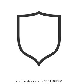 
Shield Icon. Guard, Protection, Security or Guarantee Illustration As A Simple Vector, Trendy Sign & Symbol for Design and Websites, Presentation or Application.