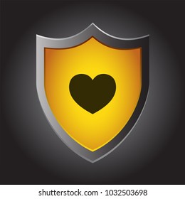 Shield Icon - Heart